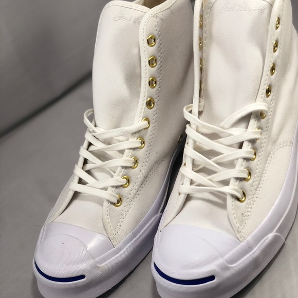 Converse Jack Purcell White Canvas Signature Hi - Picture 5 of 7